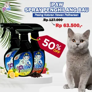 IPAW Spray Penghilang Bau Pesing Urine Hewan Peliharaan Kucing Anjing Kelinci Hamster Sugar Glider Aroma Wangi