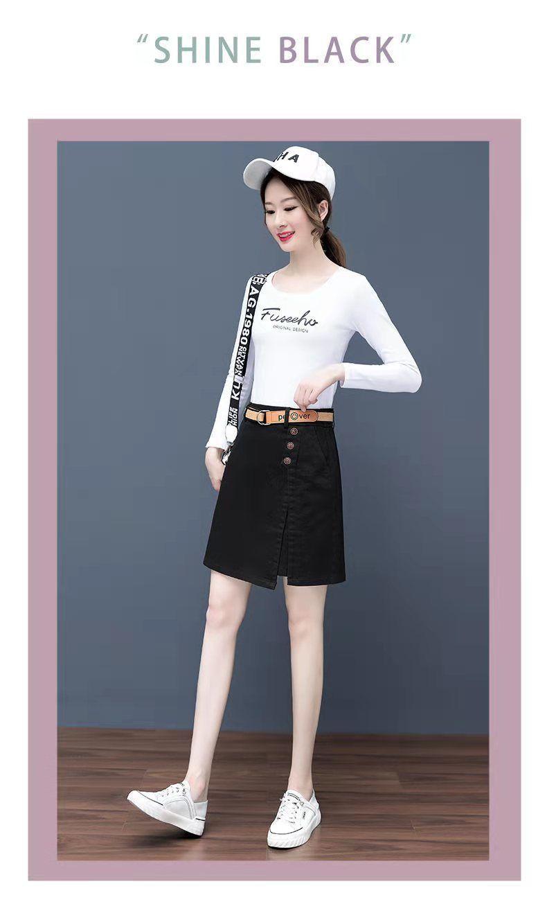 Product Introduction of Chân Váy Chữ A, Dành Cho Nữ, Phong Cách Thường Ngày Cạp Cao, Dáng Ôm, Chân Váy Bodycon Dễ Phối Đồ Lộ Thân, Thanh Lịch, Thời Trang, Hàng Mới Về Năm 2024 Women Khuy 13