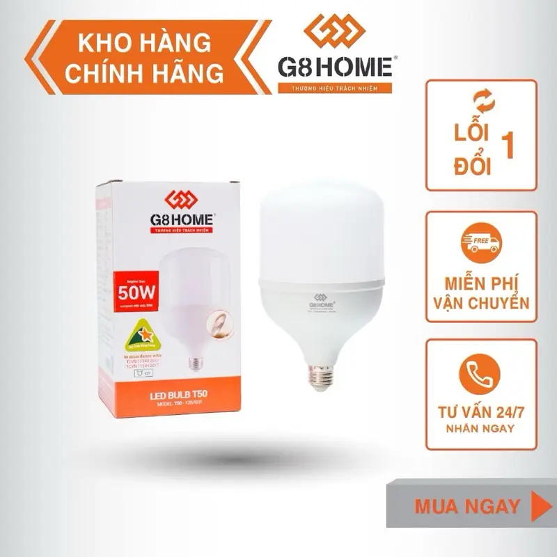 BÓNG ĐÈN LED SIÊU SÁNG G8