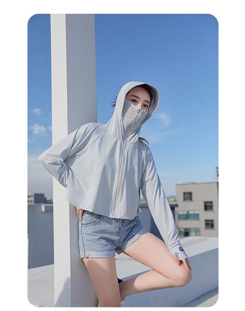 Product Introduction of Ice Silk Sun Protection Clothing Women's Loose Breathable Cloak UV-Proof Sun-Proof Thin Coat Sun-Protective Clothing 24
