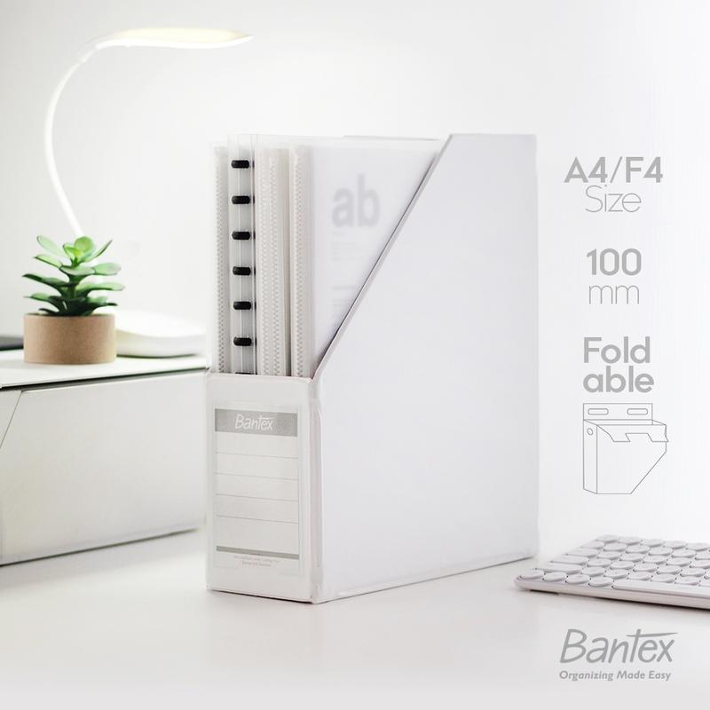 File Box Banex Bantex Box File / Magazine File A4 F4 Folio 100 mm White - Shop | Tokopedia