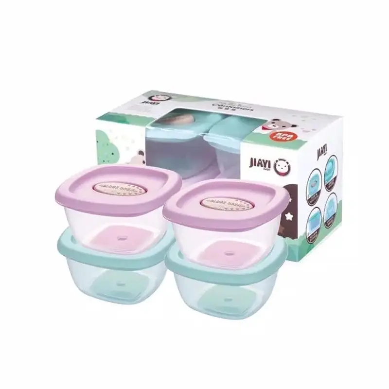 Baby Food Container 4in1 Penutup Lock - Tempat Penyimpanan Makanan Bayi MPASI Bubuk 0
