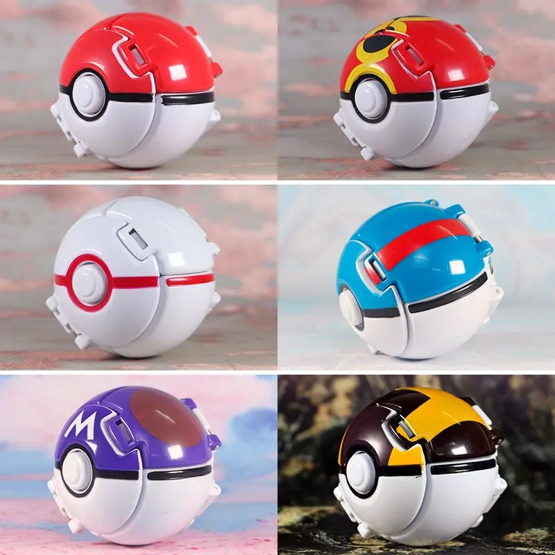Six Models Pokémon Poke Ball Flip Ball Explosion Ball Ornaments Super ...