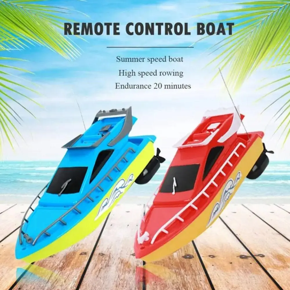 High Speed Racing Rechargeable Batteries Wireless Waterproof  Super Remote Control Boat For Kids Toys  Remote Boat Gift