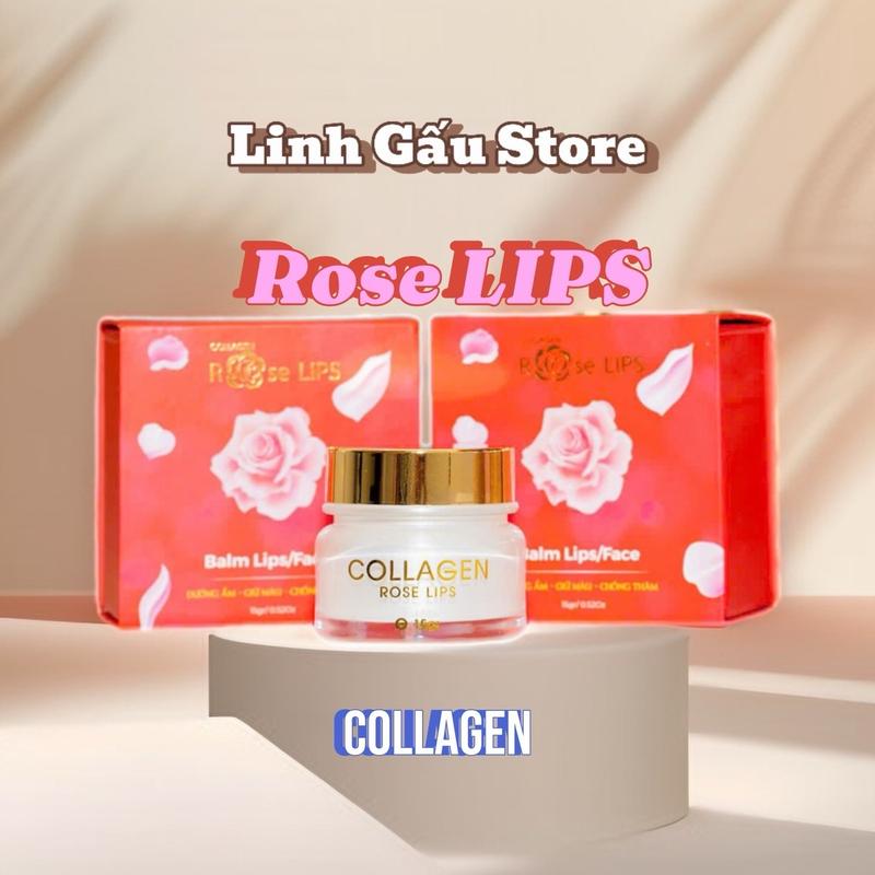 Dưỡng ROSE LIP tái tạo colagen Nữ Son Sáp dưỡng môi Sáp dưỡng môi