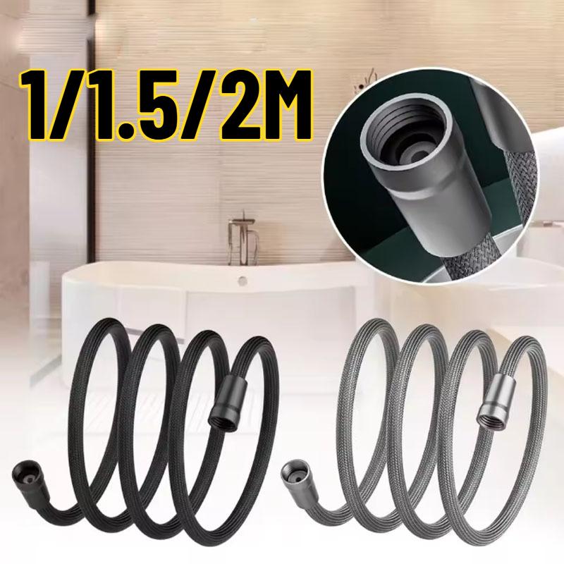 Selang Shower Fleksibel Anti Ledakan Aliran Besar Nilon Premium Tekanan Tinggi Awet Mudah Pasang