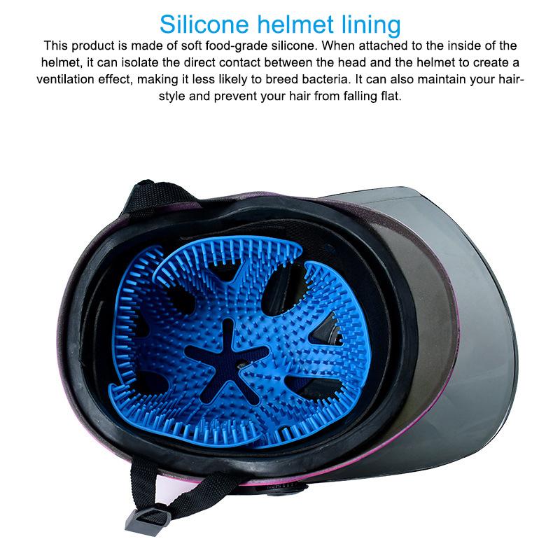 Product Introduction of Flexible Helmet Anti-deformation Inner Silicone Pad Ventilate Helmet Liner Pad Helmet Padding Motorcycle Bike Helmet Accessories 14