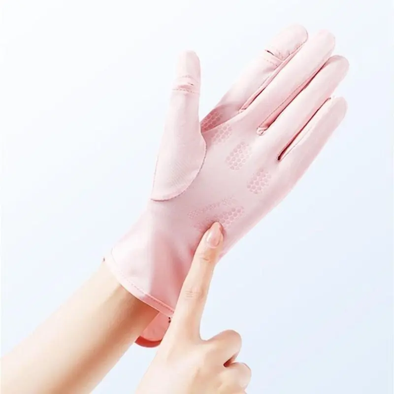 Găng Tay Đi Nắng Hở Ngón Chống Trượt Bao Tay Chống Tia UV Thoáng Khí Lái Xe Nam Nữ Có Thể Chạm Màn Hình Cảm Ứng 6
