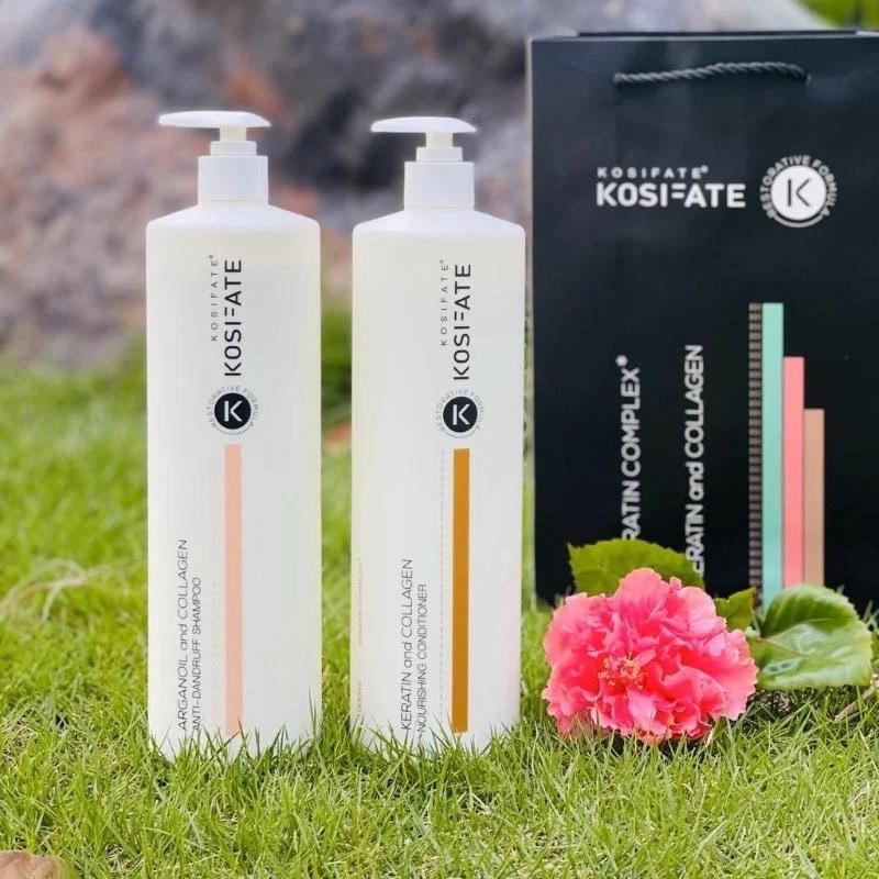  Cặp Dầu Gội Xả Dưỡng Sinh KOSIFATE Phục Hồi Đa Tầng Tóc Hư Tổn Sạch Gầu 