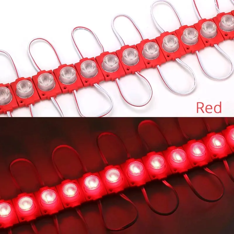 10Pcs Led Modul 1 Mata Besar Lampu Variasi Kolong Motor Mobil Bis Truk 12V / 24V Waterproof 4