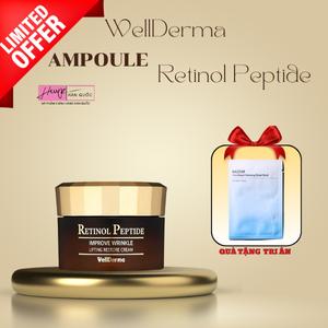 Kem dưỡng Retinol Peptide WellDerma - Tặng 1 miếng mặt nạ Bazzar