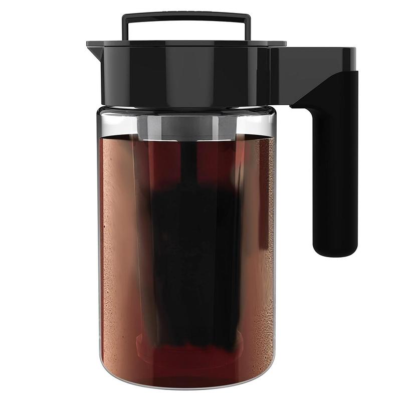 Cold Brew Coffee Maker, 1 Count Glass Coffee Pot with Handle & Lid, Coffee Making Tool for Home Office  Kitchen Dormitory Dining Room 0
