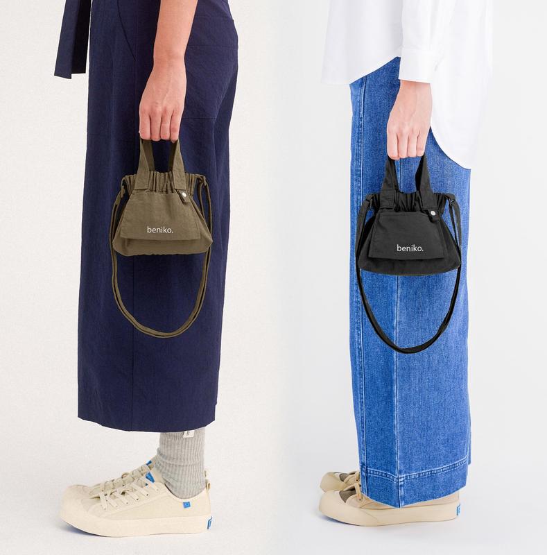 Zoe Mini - Túi đeo vai tiện lợi phong cách Nhật Bản [Có thể gấp gọn] Vải trượt nước cao cấp, size Mini 4