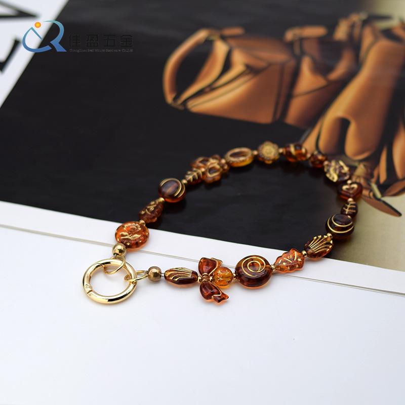 Product Introduction of High-Grade Cellphone Chain Chain Key Pendants Mobile Phone Pendant Key Chain Beads Beaded Phone Chain Pendant 2