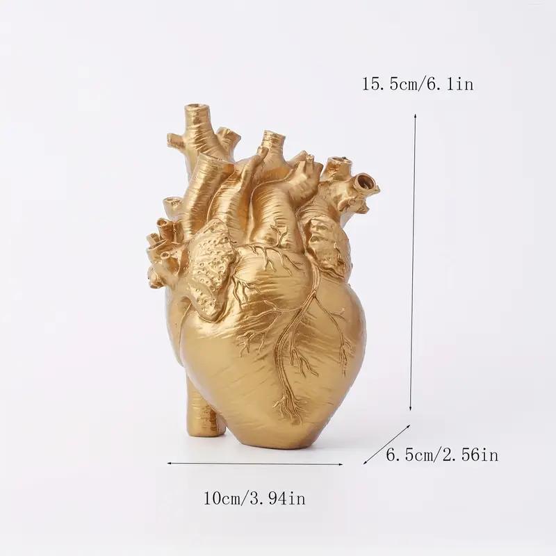Product Introduction of Heart Shaped Resin Planter, Creative Flower Vase, Decorative Flower Pot for Home Living Room Bedroom Dining Room, Home Decor Supplies 1