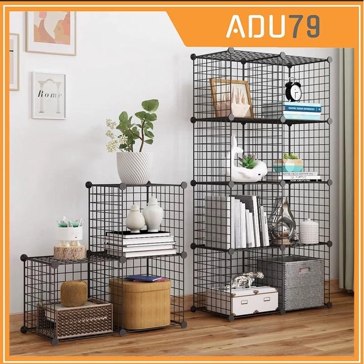 FREESHIP Tấm Lưới Sắt Thép Lắp Ghép Đa Năng Làm Tủ Kệ Sách - Chuồng Quây Chó Mèo - Kệ Lưới bán theo tấm Treo Tường Kitchen