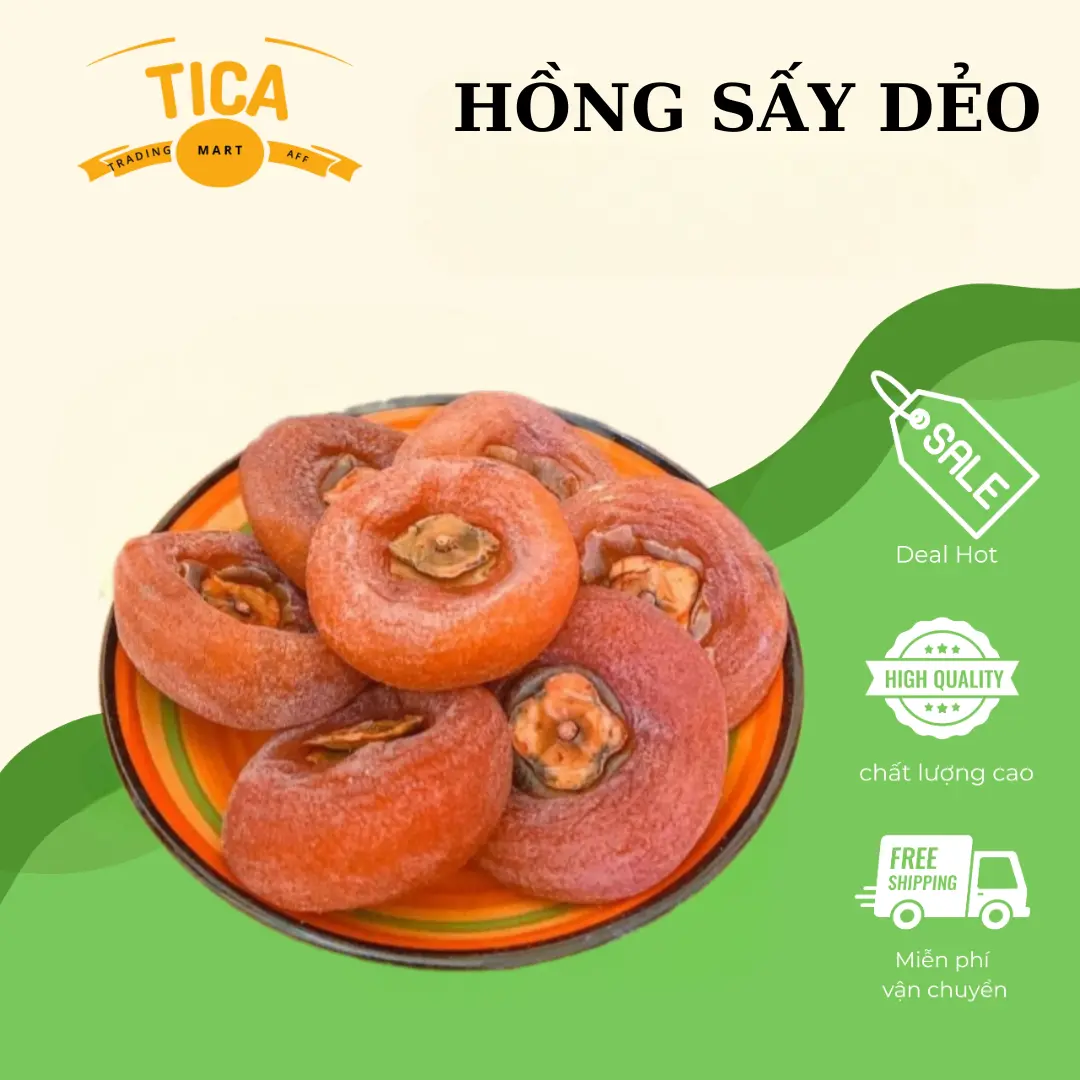 Hồng Sấy Dẻo Siêu Ngon Đặc Biệt - Tica Mart