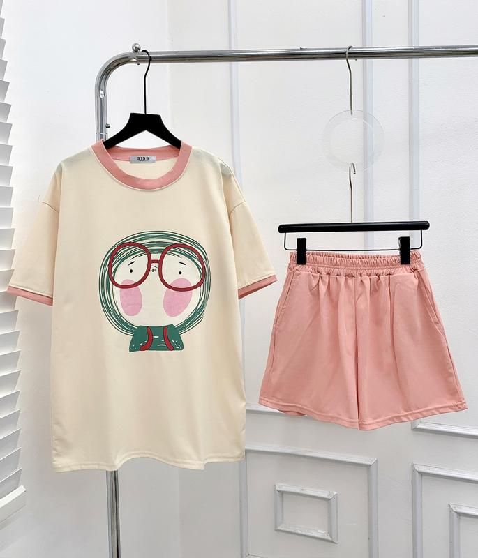 Bộ 3158 ( mắt kính kute )fom rộng over size_B 8817_chân ngắn BTQ2 Áo Quần