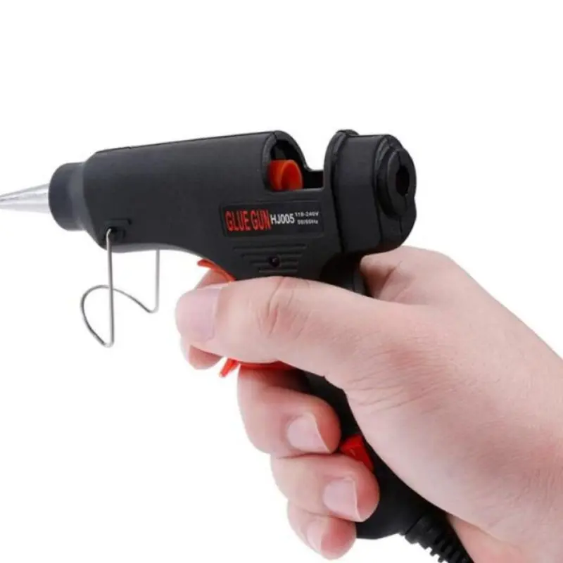 (Gratis isi lem 5 pcs) Glue Gun Mesin Lem Tembak - Hot melt Glue gun - Cocok untuk DIY, Kerajinan, dan Reparasi - Aman dan Tahan Lama - Biru Baru 1