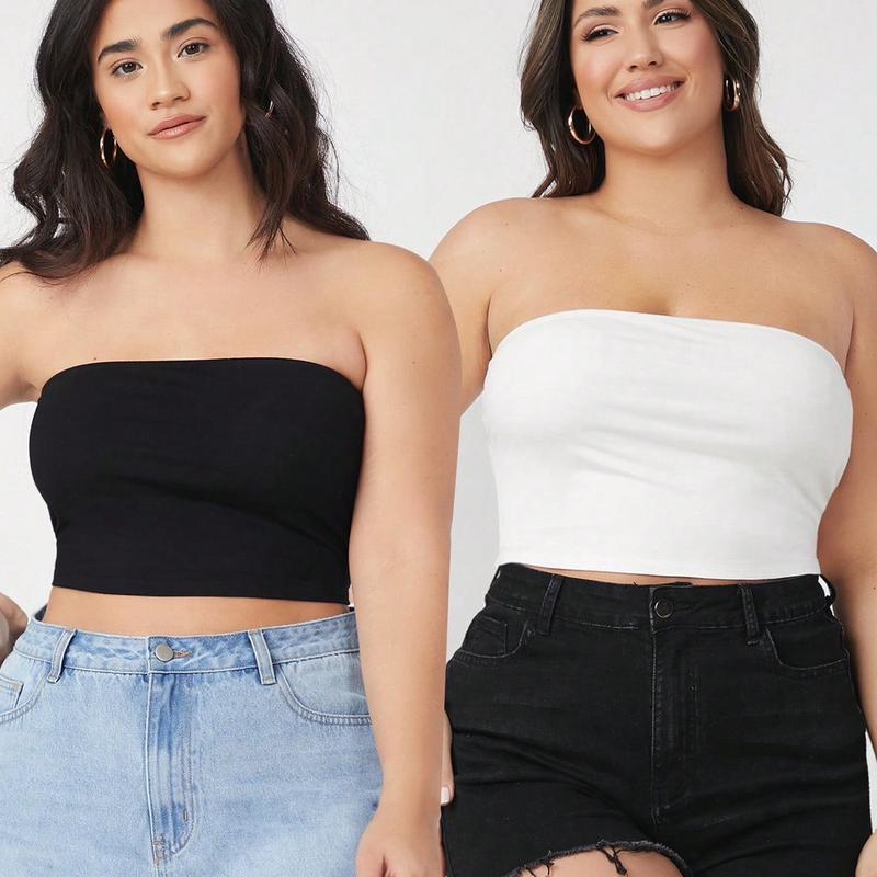 [ BIGSIZE TRÊN 55KG ] ÁO ỐNG CROPTOP bigsize nữ không mút