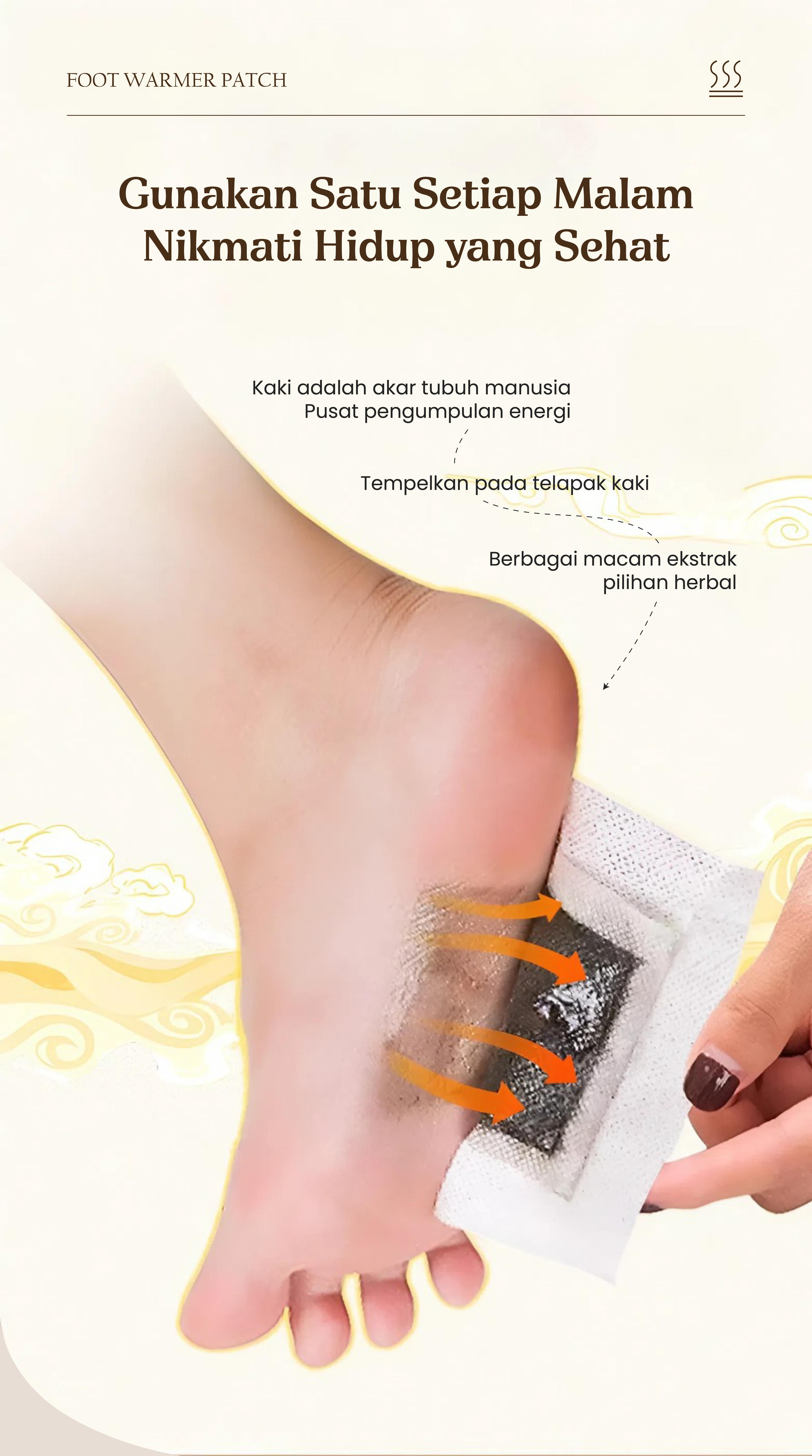 [2.0] Daijobu Koyo Kaki Herbal Patch Detoksifikasi Ginger Alami & Aman Menghilangkan Racun Tubuh Original