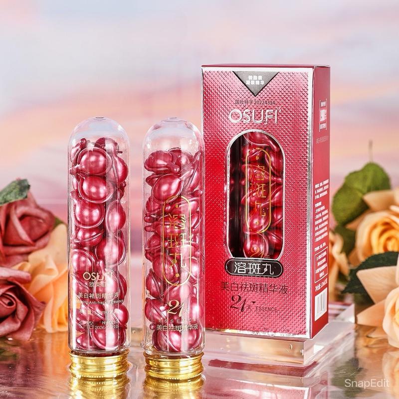    Combo 2 hộp  Hộp 21 Viên Tinh chất Làm Trắng và Loại Bỏ Tàn Nhang  Serum Skincare 