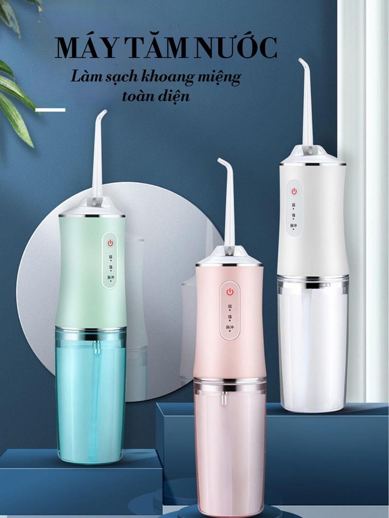 Product Introduction of Máy tăm nước, súc miệng cầm tay gồm 4 đầu vòi tiện lợi giúp loại bỏ mảng bám thức ăn thừa kẽ răng, 20
