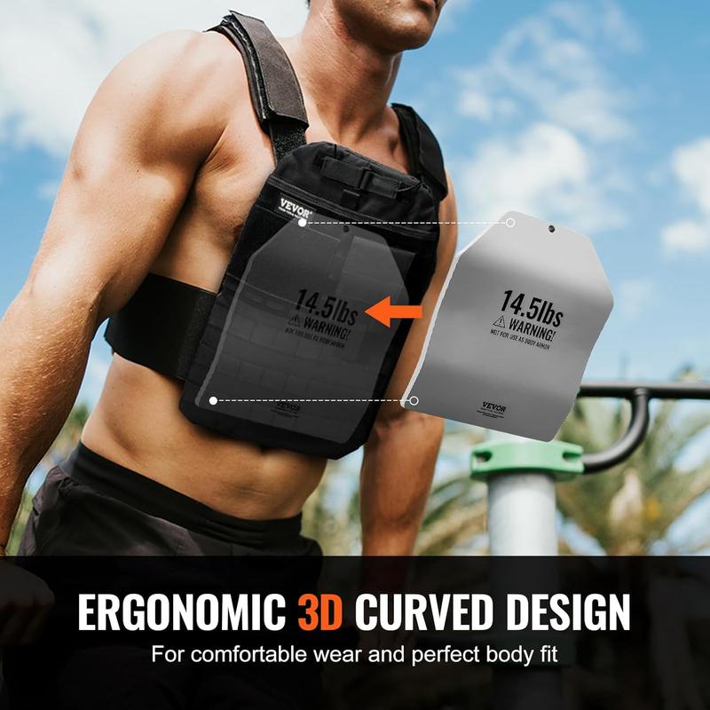 Laser-cut Steel Plates Wolf Tactical Weight Vest Plates - 14.5 Lb