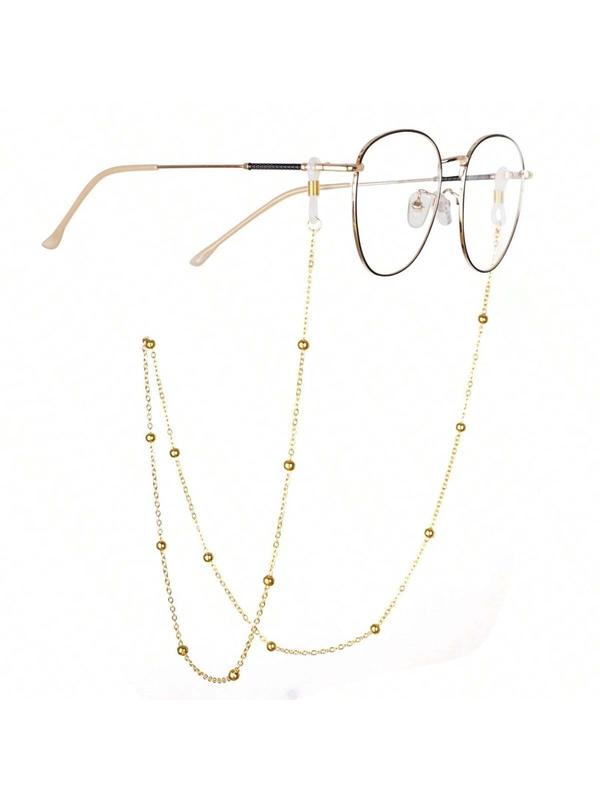 Fashionable Beaded Eyeglass Chain, Anti-slip Glasses Chain, Thin Eyewear Accessories for Women & Girls, Trendy All-match & Exquisite Glasses Accessories for Birthday Gift 2