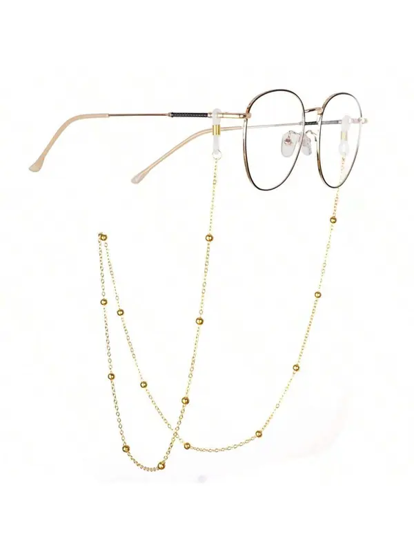 Fashionable Beaded Eyeglass Chain, Anti-slip Glasses Chain, Thin Eyewear Accessories for Women & Girls, Trendy All-match & Exquisite Glasses Accessories for Birthday Gift 2