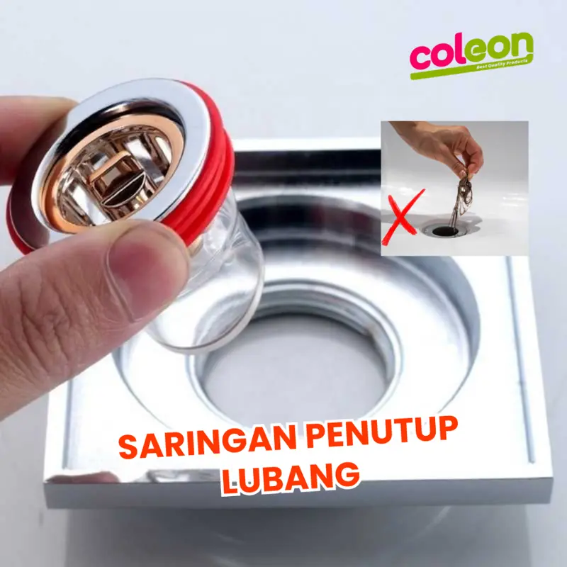 TSM Penutup Saluran Air Kamar Mandi Anti Bau & Serangga – Stainless Steel Tahan Lama Wastafel 5