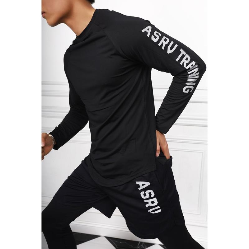Product Introduction of Bộ Quần Áo Gym Nam ASRV Thun Co Giãn 4C Kết Hợp Quần Legging 2 lớp và Áo Gym Dài Tay Tập Gym Sport Trang Phục Tập Thể Dục Chạy Bộ Thể Dục 0