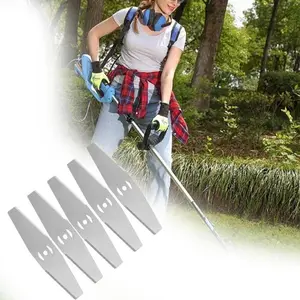 5pcs Brush Cutter Blade baterai litium Plat Baja15cm,Pisau Potong Rumput