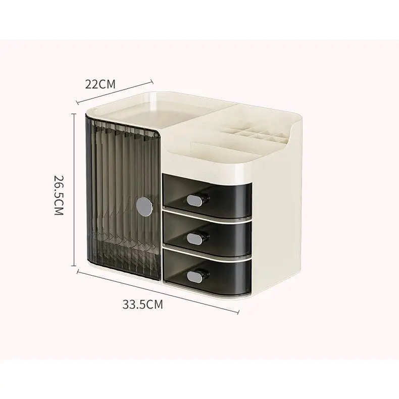 Tủ Đựng Mỹ Phẩm Để Bàn Kích Thước 26,5 cmx33,5cm x22cm 8