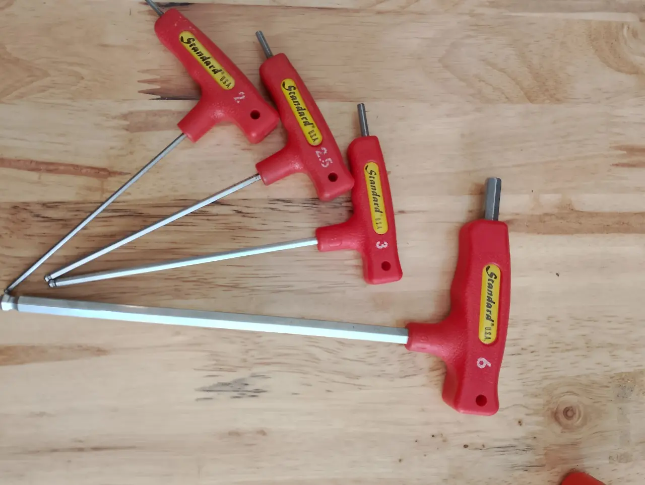 Bộ lục giác bi chữ T Standard 7 cây 2mm-8mm