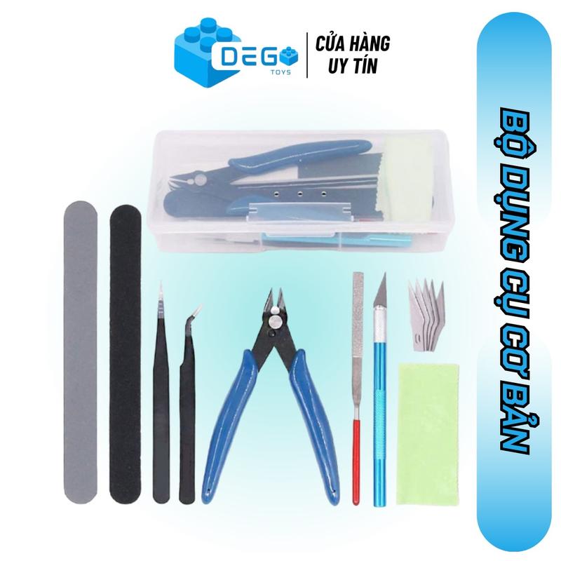 Bộ dụng cụ lắp ghép mô hình cơ bản gồm kìm cắt, nhíp sửa chữa trang trí đồ dùng vật dụng tiện ích mô hình DEGO Toys