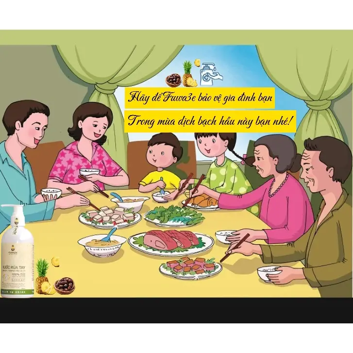 Nước rửa tay hữu cơ Fuwa3 Hương tinh dầu quýt tự nhiên Giúp sạch khuẩn, mềm da tay-An toàn cho da tay bé_300ML 5