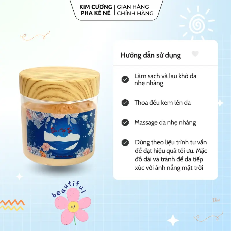 Kem Body Tửa Cấp Tốc 150gr Có Tẩy – Hỗ Trợ Cải Thiện Da Ngăm Đen Chai Lì Sạm Màu Hỗ Trợ Dưỡng Trắng Giúp Tẩy Tế Bào Chết Cho Da 3