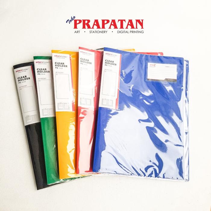 Gambar Clear Holder / Display Book / Inter X Folder Folio - 60 Pockets - Biru dari Toko Prapatan_NEW Kota Administrasi Jakarta Timur 4 Tokopedia