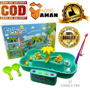 ( BISA COD ) PROMO FU1116 Mainan Anak Pancingan Ikan Dan Bebek Go Fishing Duck Ada Lampu dan Musik Murah SNI / Mainan Anak Laki Laki / Mainan Anak Perempuan