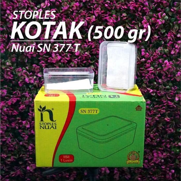 Gambar Toples Nuai - Model Persegi Panjang - SN 377 T - Volume 0.5 kg dari E-QuPack Kota Tangerang Selatan Tokopedia