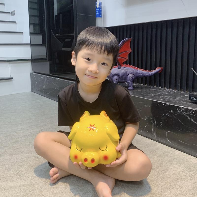 Heo đất thiên thần cute-Ống Tiết Kiệm Ống Heo Đựng Tiền