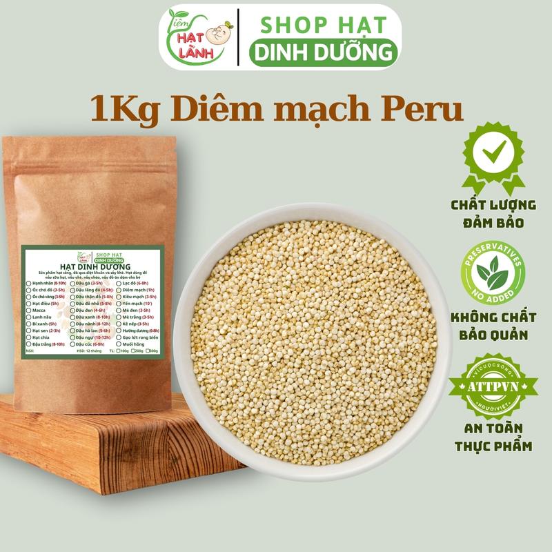  1Kg Quinoa  diêm mạch  giàu protein và chất xơ thực phẩm khô Tiệm hạt lành 