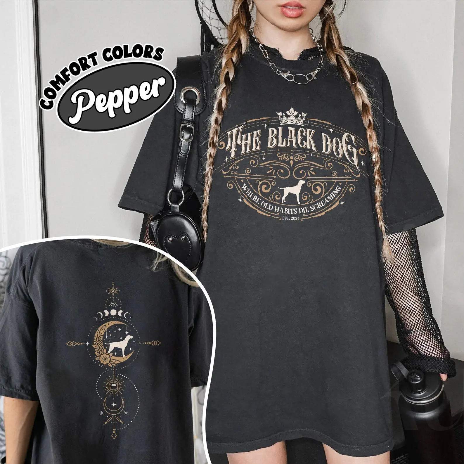 The Black Dog Old Habits Die Screaming Shirt, The Black Dog Graphic T-Shirt, TTPD Merch, TS Inspired