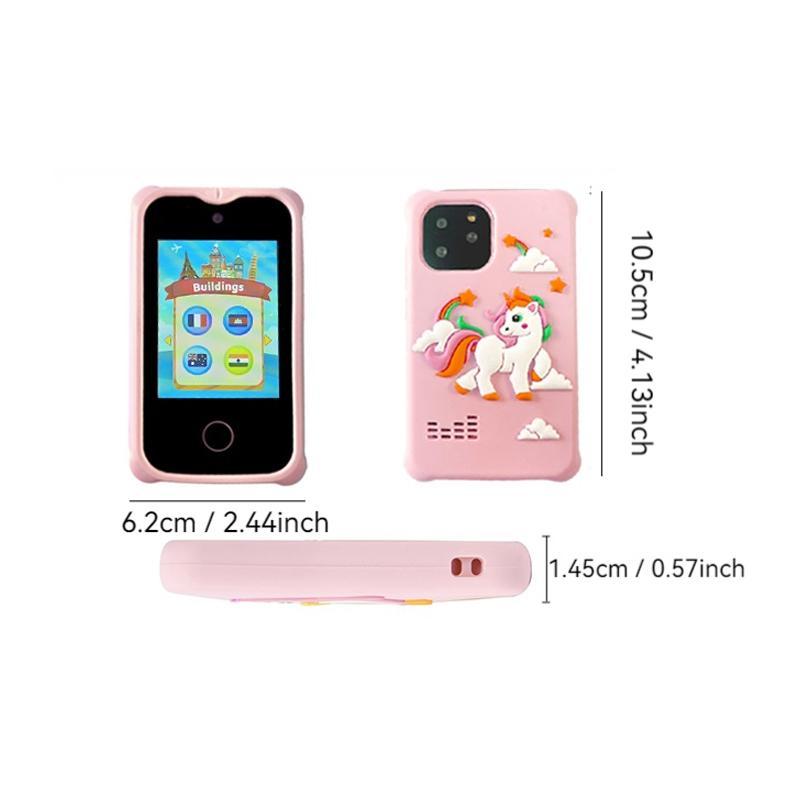 Product Introduction of Mini Smart Toy Phone, 1 Set Game Phone, Word Learning Education Companion Reader, Music Player, Camera Recording Video Game Mobile Watch, Alarm Clock 1