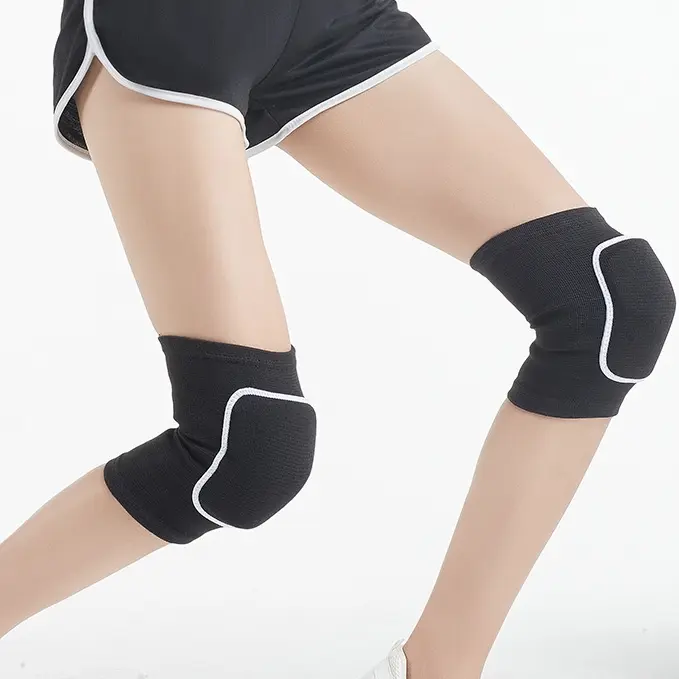 Milefull 1 pair(all 2pcs) sports Compression Knee Pads Knee Pads for Dancing Volleyball Yoga Breathable Running Thick Sponge Kids Adults Fitness Protector armsleeve