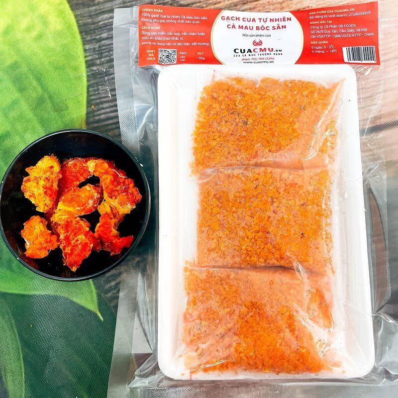 Cua Thịt+Gạch size 2 con/kg - Cam kết chính gốc Cà Mau, tỷ lệ thịt và gạch trong thân cua đạt trên 90% -  CUACMU chấm Vn 3
