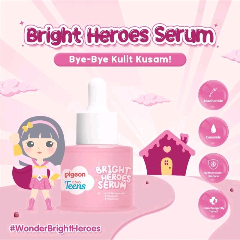 Pigeon Teens Bright Hero Serum 20ml | Serum kulit kusam Remaja | Perawatan kulit | Perawatan & Kecantikan | Skin Care |  Semua Jenis Kulit Meringankan Pemutihan Mencerahkan Wajah Kulit Kering 0