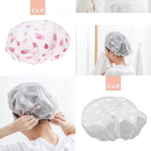 Bao trùm tóc loại dày mũ ủ tóc cá nhân mini tại nhà , giúp tóc không ướt khi tắm ,khi ủ hấp dầu ,tiện dụng.