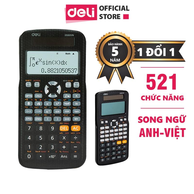 Máy tính học sinh Deli CD580VN - mới nhất dành cho học sinh cấp 2 cấp 3 lớp 6 đến lớp 12 chuyên dụng mang vào phòng thi THPTQG
